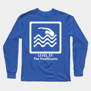 The PoolRooms - The Backrooms -Level 37 -Found Footage Long Sleeve T-Shirt